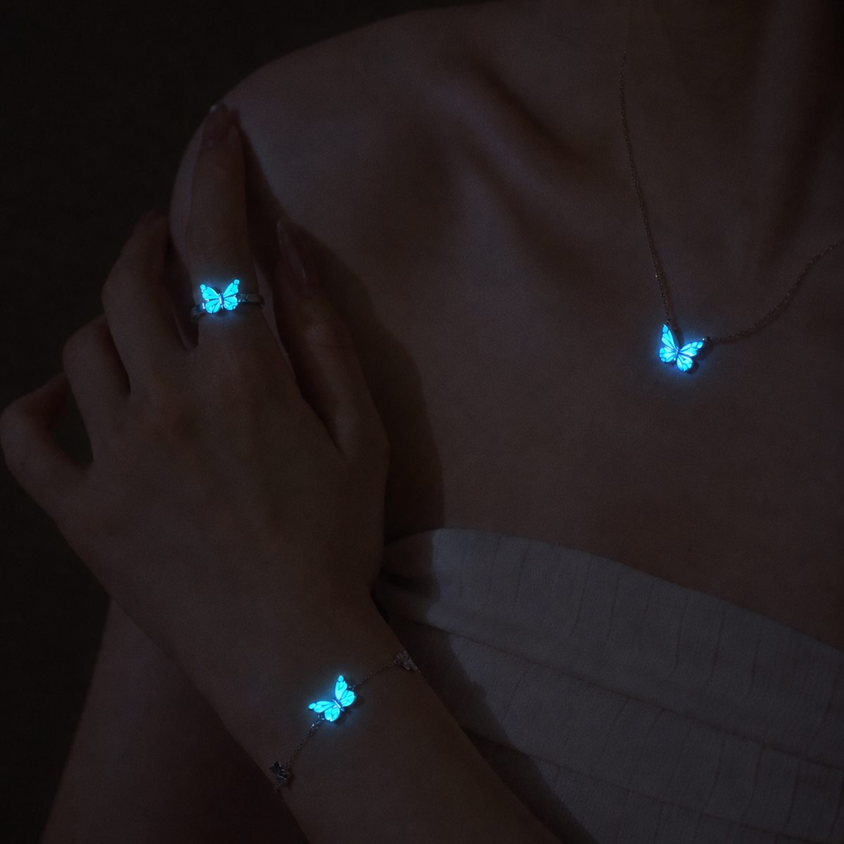Ensemble Papillon Lumineux (ARGENT 925)